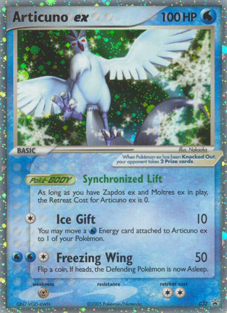 Articuno ex (Holofoil) (32) — Nintendo Black Star Promos