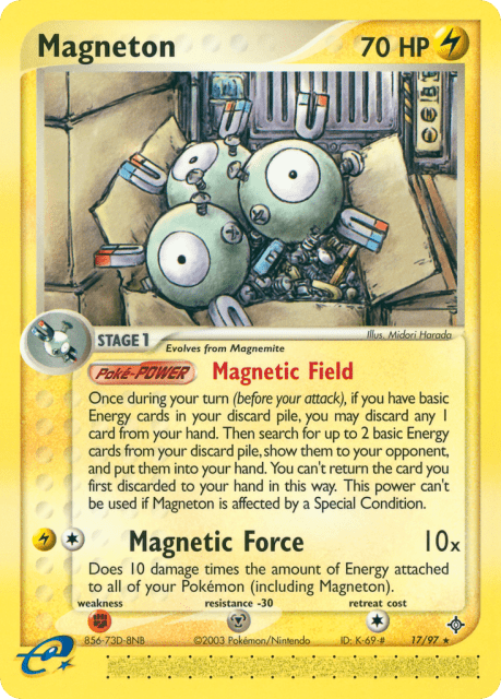 Magneton (Reverse Holofoil) (17) — Dragon