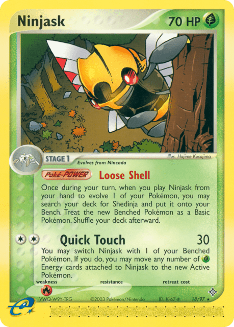 Ninjask (Reverse Holofoil) (18) — Dragon