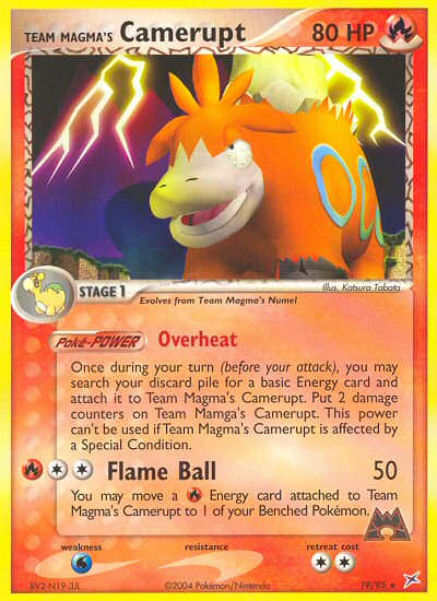 Team Magma's Camerupt (Reverse Holofoil) (19) — Team Magma vs Team Aqua