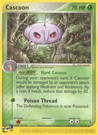 Cascoon (Reverse Holofoil) (26) — Ruby & Sapphire