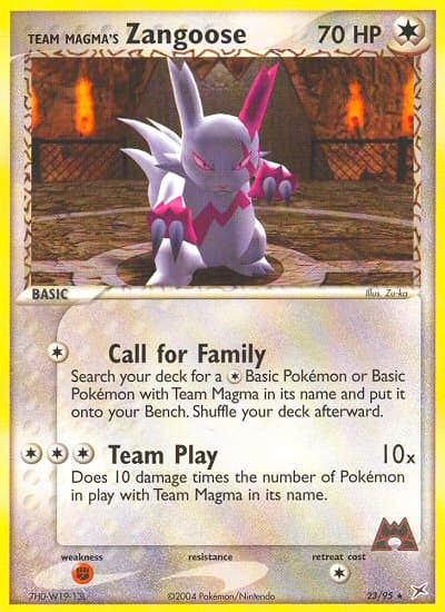 Team Magma's Zangoose (Tsuguyoshi Yamato) (23) — Team Magma vs Team Aqua