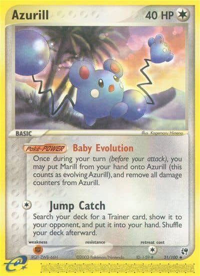 Azurill (Reverse Holofoil) (31) — Sandstorm