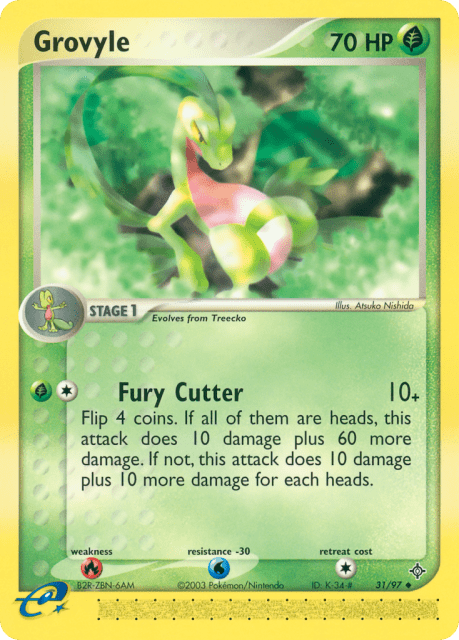 Grovyle (Reverse Holofoil) (31) — Dragon