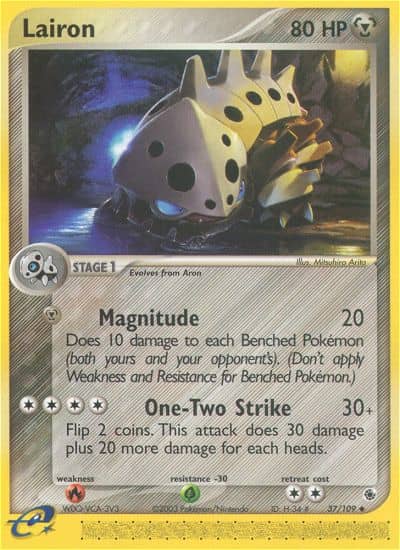 Lairon (Reverse Holofoil) (37) — Ruby & Sapphire