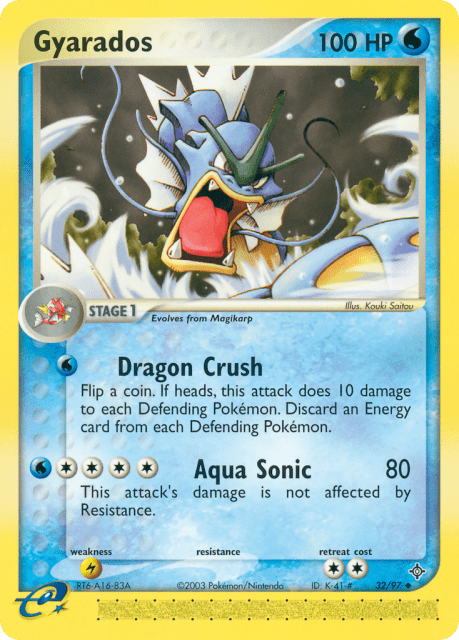 Gyarados (Prerelease Stamp) (32) — Dragon