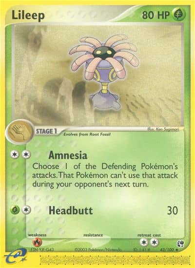 Lileep (Reverse Holofoil) (43) — Sandstorm