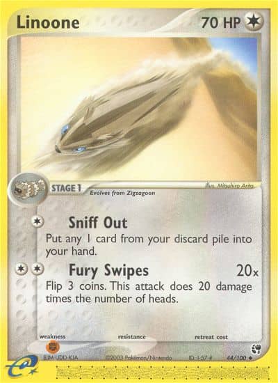 Linoone (Reverse Holofoil) (44) — Sandstorm