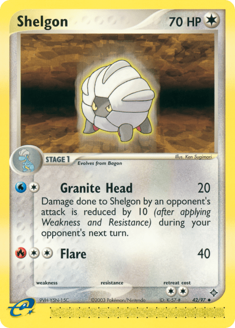 Shelgon (Reverse Holofoil) (42) — Dragon