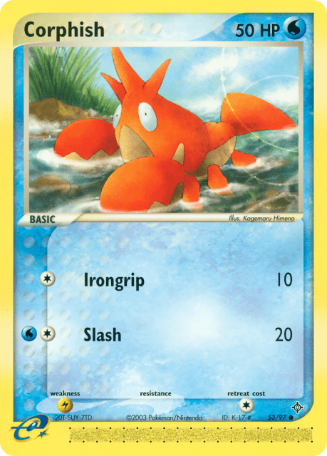 Corphish (Reverse Holofoil) (53) — Dragon