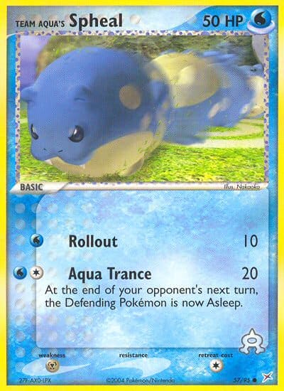 Team Aqua's Spheal (Reverse Holofoil) (57) — Team Magma vs Team Aqua
