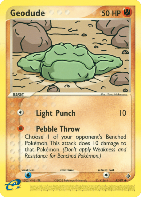 Geodude (Reverse Holofoil) (55) — Dragon