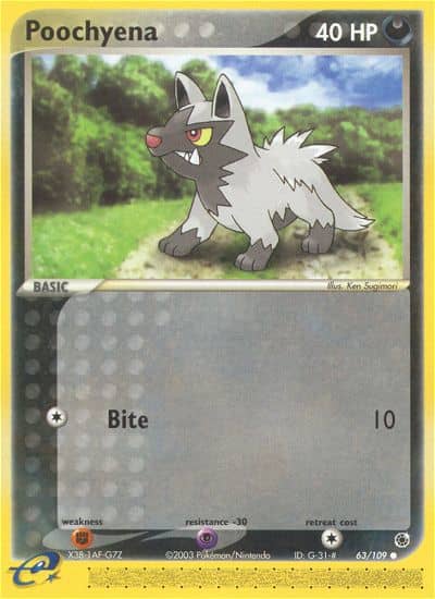 Poochyena (Reverse Holofoil) (63) — Ruby & Sapphire