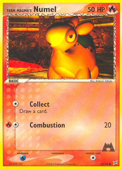 Team Magma's Numel (Tsuguyoshi Yamato) (64) — Team Magma vs Team Aqua
