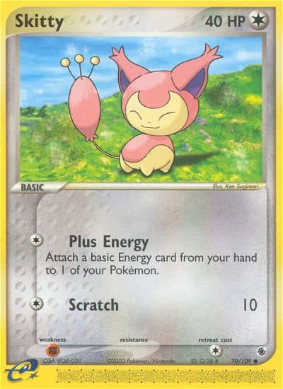 Skitty (Reverse Holofoil) (70) — Ruby & Sapphire