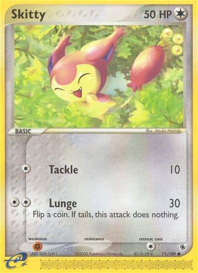 Skitty (Reverse Holofoil) (71) — Ruby & Sapphire