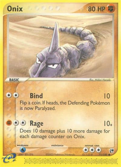 Onix (Reverse Holofoil) (71) — Sandstorm