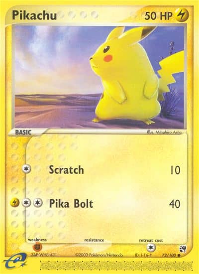 Pikachu (Reverse Holofoil) (72) — Sandstorm