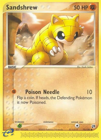 Sandshrew (Reverse Holofoil) (75) — Sandstorm