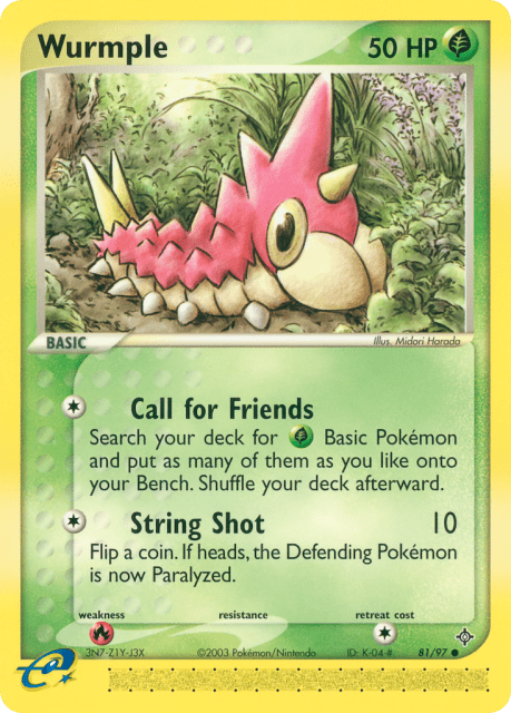 Wurmple (Reverse Holofoil) (81) — Dragon