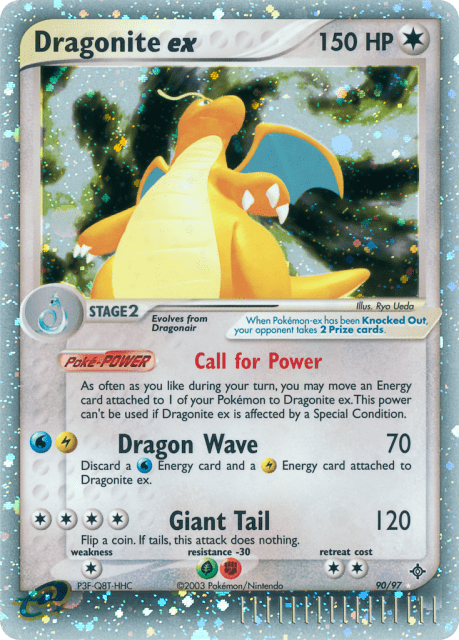 Dragonite ex (Holofoil) (90) — Dragon