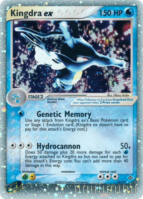 Kingdra ex (Holofoil) (92) — Dragon