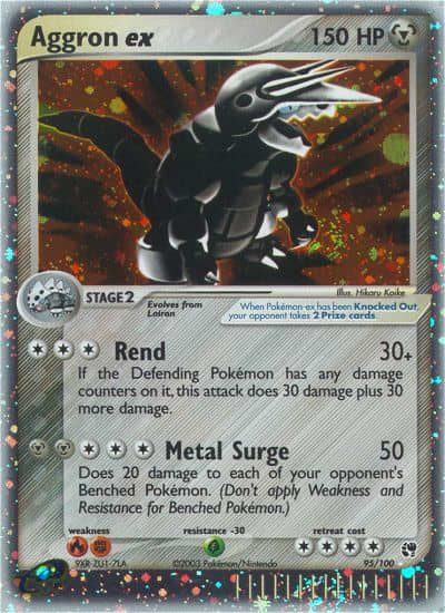 Aggron ex (Holofoil) (95) — Sandstorm