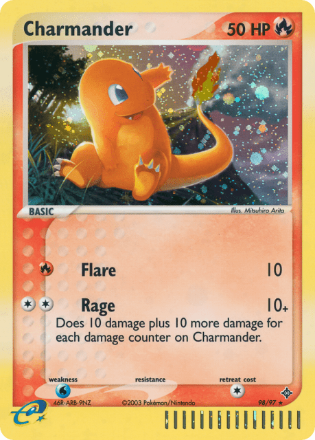 Charmander (Holofoil) (98) — Dragon