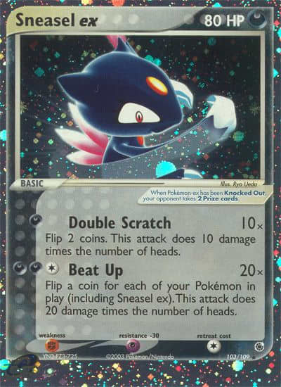 Sneasel ex (Holofoil) (103) — Ruby & Sapphire