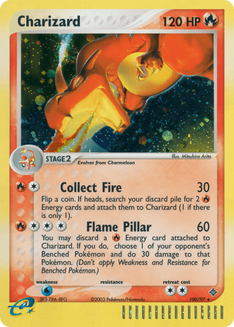 Charizard (League Stamp) (100) — Dragon
