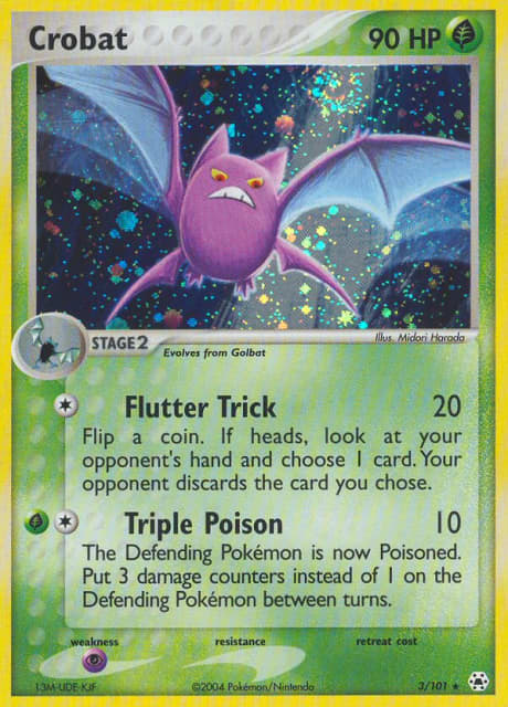 Crobat (Holofoil) (3) — Hidden Legends