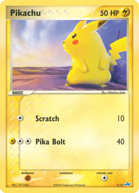Pikachu (6) — EX Trainer Kit Latios