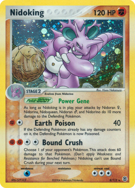Nidoking (Holofoil) (8) — FireRed & LeafGreen