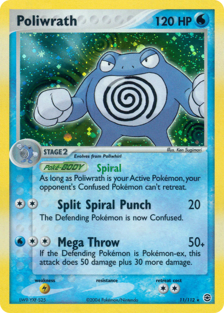 Poliwrath (Holofoil) (11) — FireRed & LeafGreen