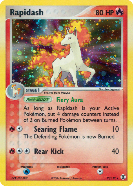 Rapidash (Reverse Holofoil) (13) — FireRed & LeafGreen