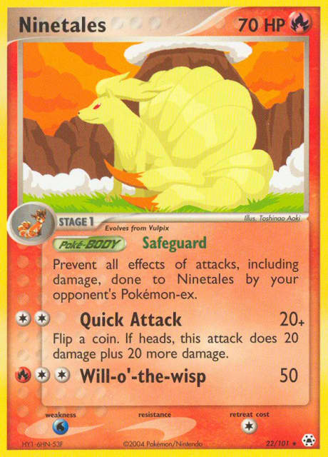 Ninetales (Reverse Holofoil) (22) — Hidden Legends