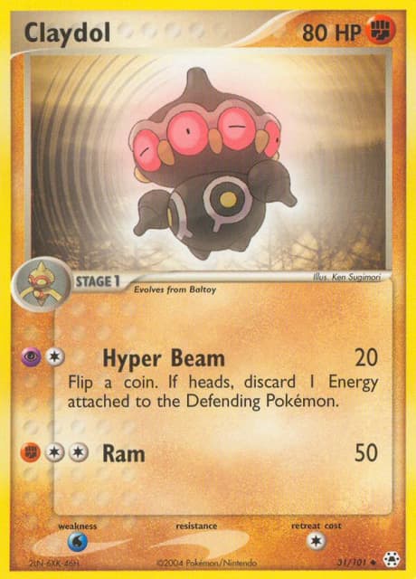 Claydol (Reverse Holofoil) (31) — Hidden Legends