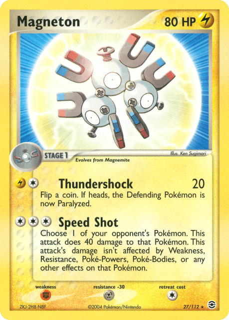 Magneton (Reverse Holofoil) (27) — FireRed & LeafGreen