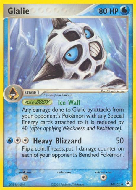 Glalie (Reverse Holofoil) (34) — Hidden Legends