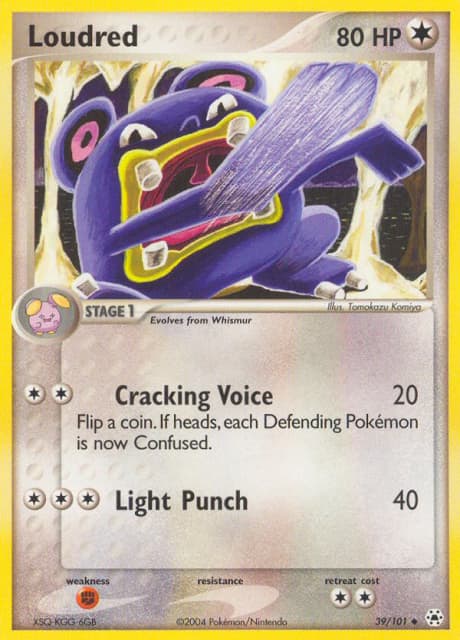Loudred (Reverse Holofoil) (39) — Hidden Legends