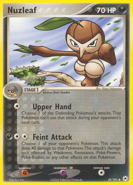 Nuzleaf (Reverse Holofoil) (45) — Hidden Legends