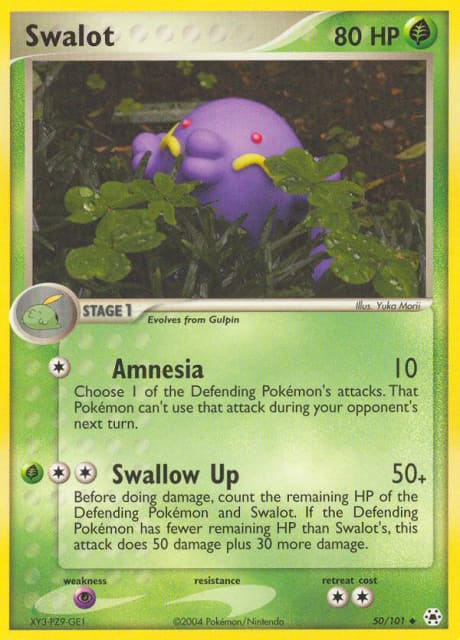 Swalot (Reverse Holofoil) (50) — Hidden Legends