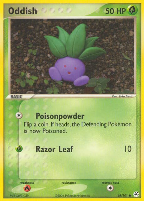 Oddish (Reverse Holofoil) (68) — Hidden Legends