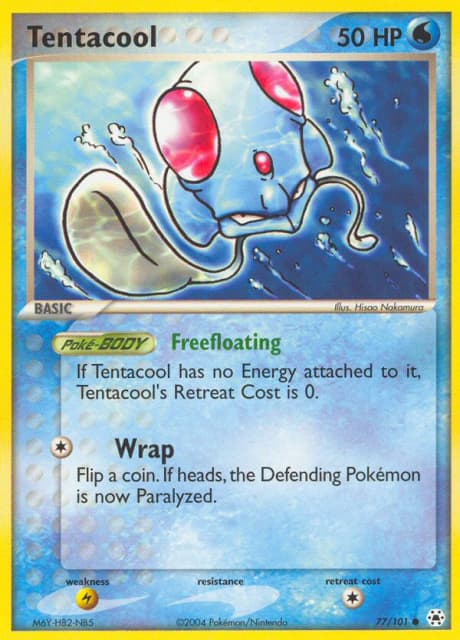 Tentacool (Reverse Holofoil) (77) — Hidden Legends
