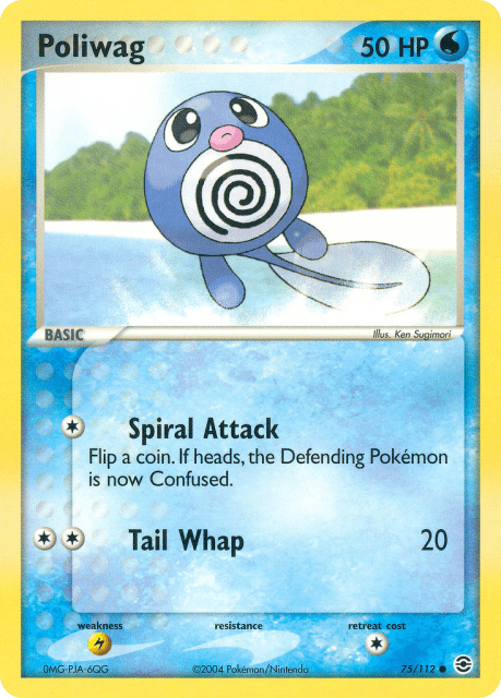 Poliwag (Reverse Holofoil) (75) — FireRed & LeafGreen