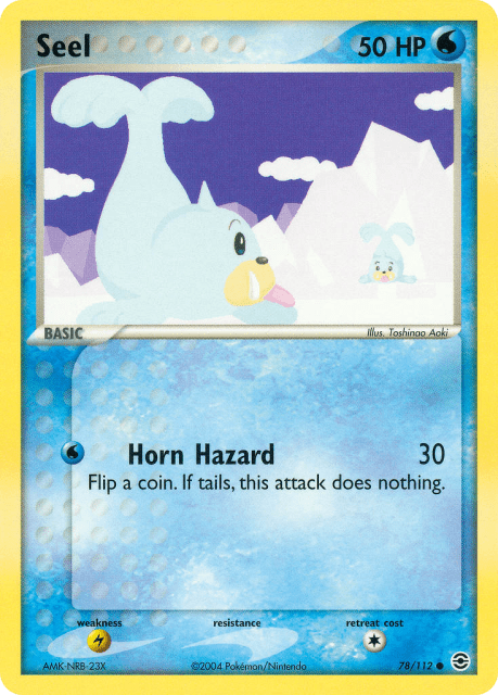 Seel (Reverse Holofoil) (78) — FireRed & LeafGreen