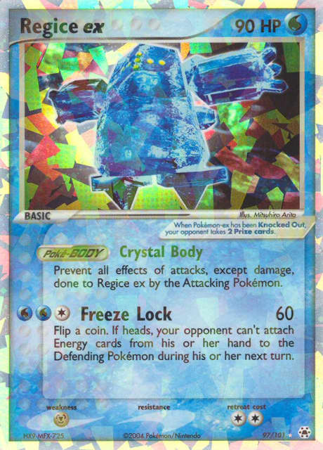 Regice ex (Holofoil) (97) — Hidden Legends