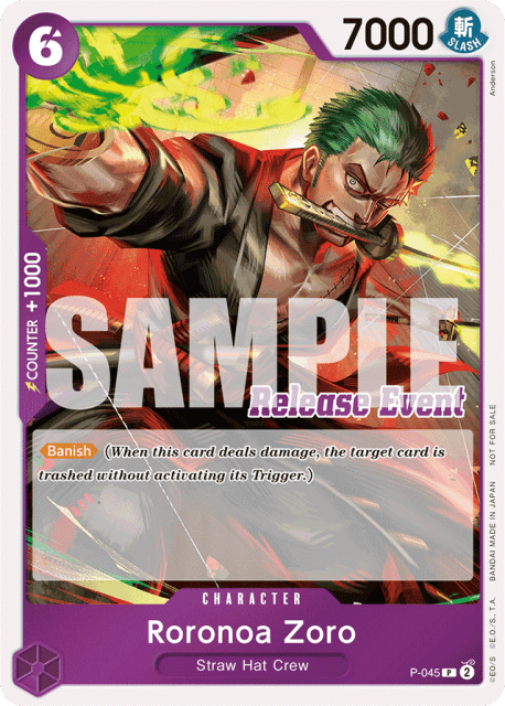 Roronoa Zoro (Release Event Stamp) (45) — Promos