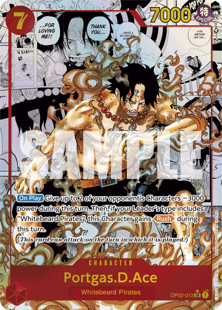 Portgas.D.Ace (Non Textured Manga Alt Art) (13) — Paramount War