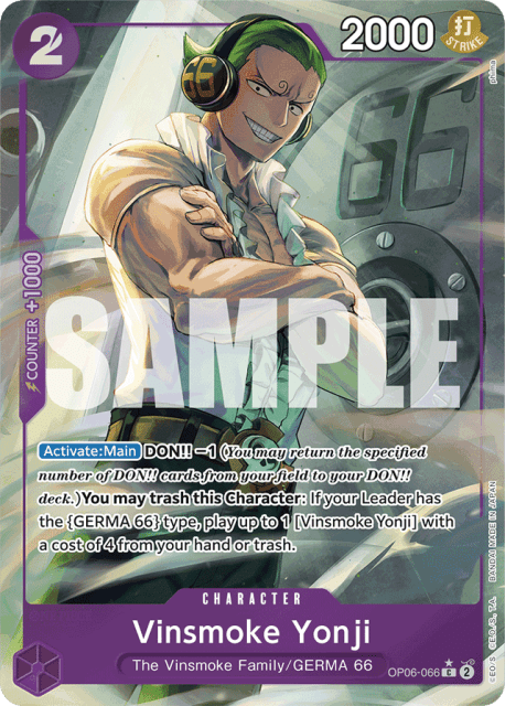 Vinsmoke Yonji (Full Art) (66) — Wings of the Captain